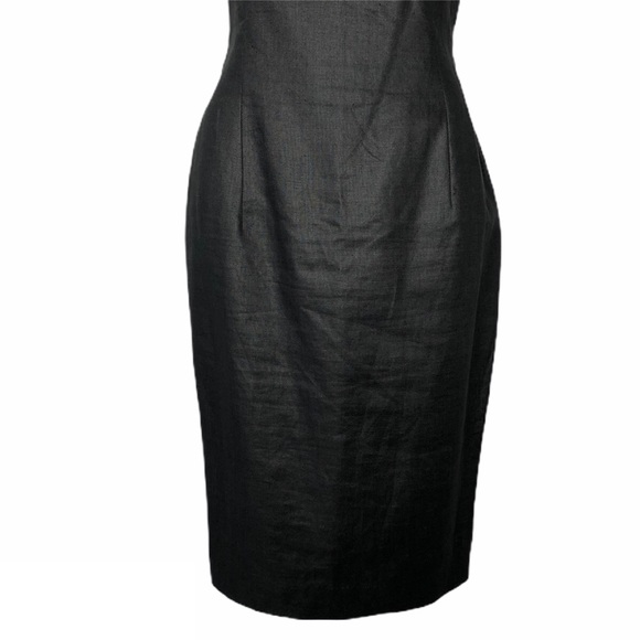 Vintage Pia Rucci Black Sleeveless Linen Dress - Picture 3 of 10